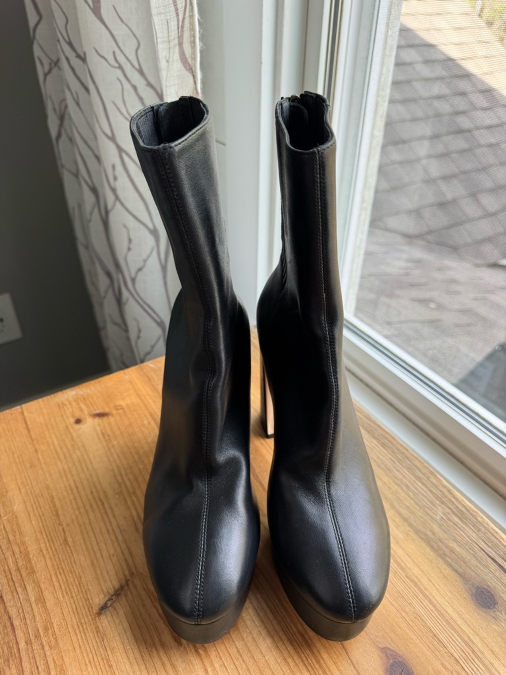 Lola Cruz Leste booties Size 39 Black platform - Picture 10 of 15